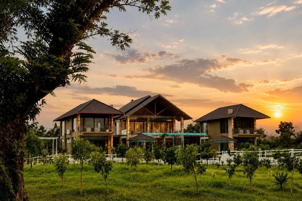 luxury pool villa in coorg