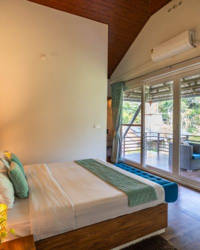 Nysa-Estate-5-bhk-luxury-villa-in-coorg-with-private-pool-and-spacious-rooms-bedroom-evening